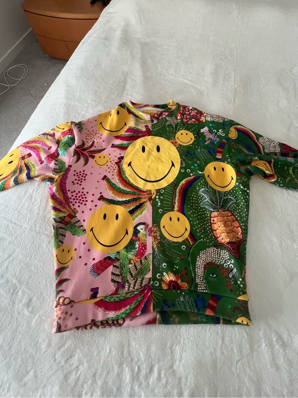 Colorful Smiley Farm Rio Graphic Sweatshirt